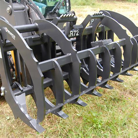 skid steer brush rake attachment|grapple rake for skid steer.